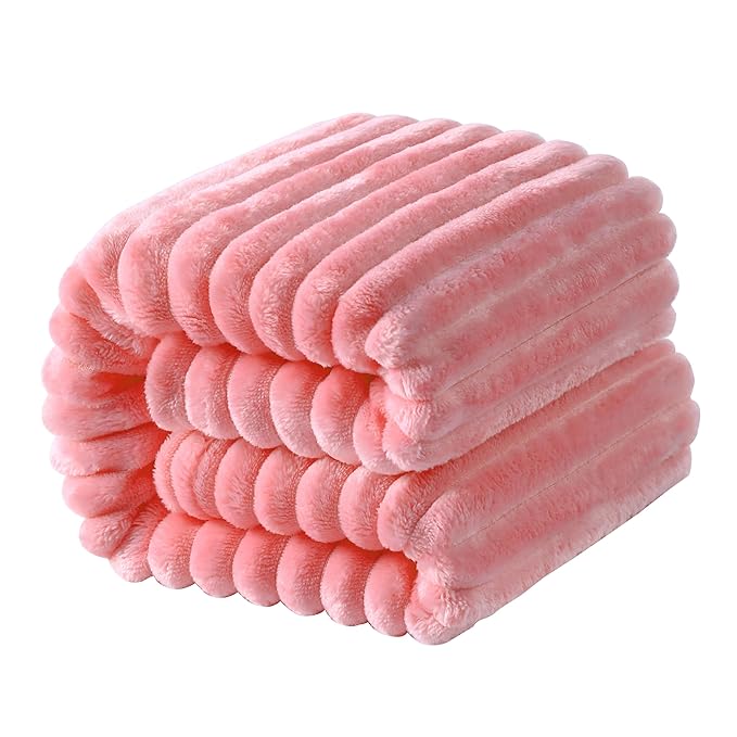 NTBAY Plush Flannel Twin Bed Blanket, 60X80 Inches Soft and Warm Lightweight by NTBAY