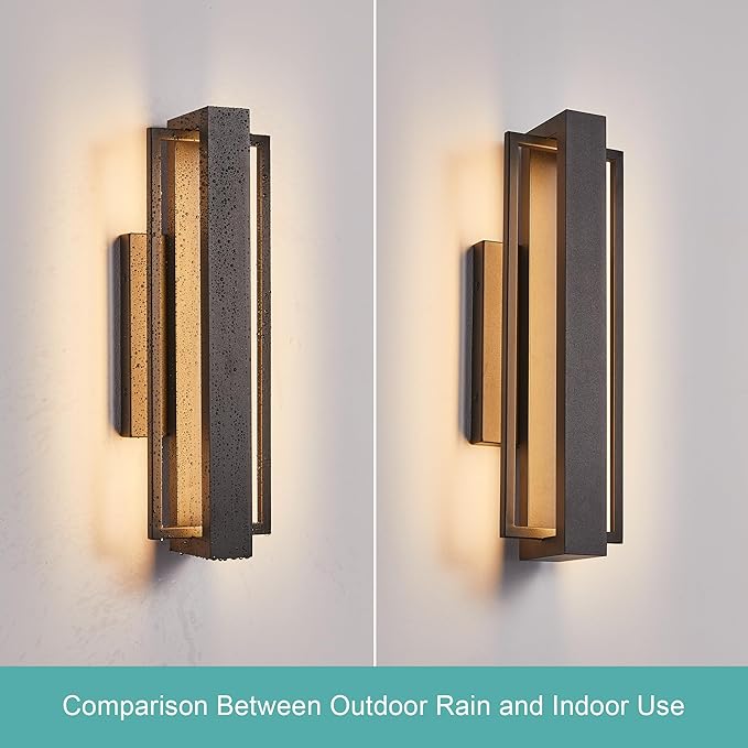 2 Pack Dimmable LED Wall Light, CRI 90+, IP65 Waterproof, 10%-100% Dimmable - Image 5