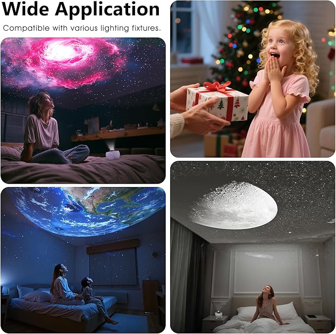 L LOHAS LED Galaxy Projector for Bedroom, 13 in 1 Star Projector Night Light - Image 8
