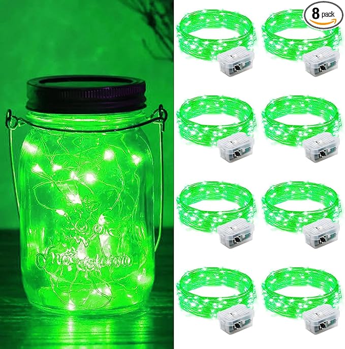ZGWJ 8 Pack Fairy Lights Battery Operated, 7ft 20 Mini LED Fairy String Lights by ZGWJ