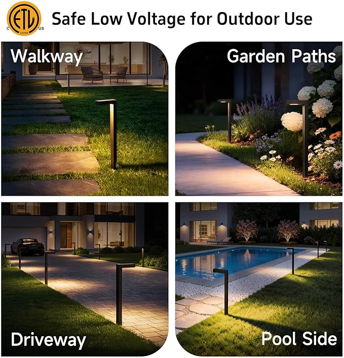 Gardenreet Low Voltage Landscape Lighting Brass, 12v Pathway Lights Waterproof - Image 6