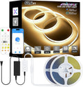MIWISE COB LED Strip Lights 65.6ft/20m, UL-Listed CRI 90+ Dimmable 3000K Warm by MIWISE