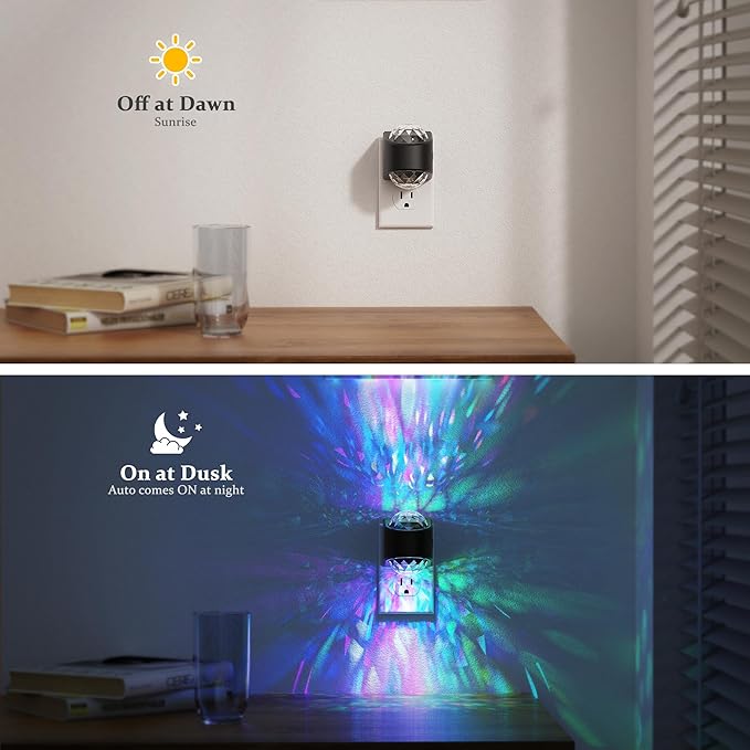 JandCase Night Lights Plug into Wall, Star Projector RGB Night Light - Image 3