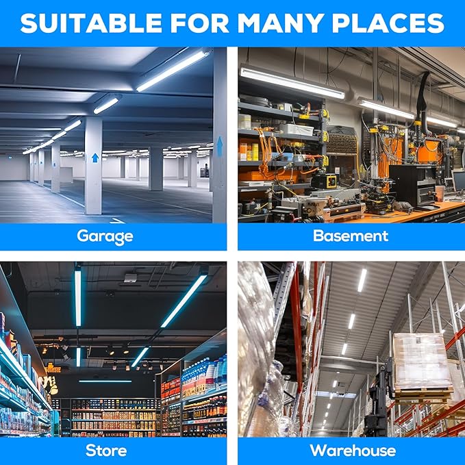 4FT LED Linear Strip Light, Super Bright LED Shop Lights 30W 40W 50W 60W 70W - Image 7