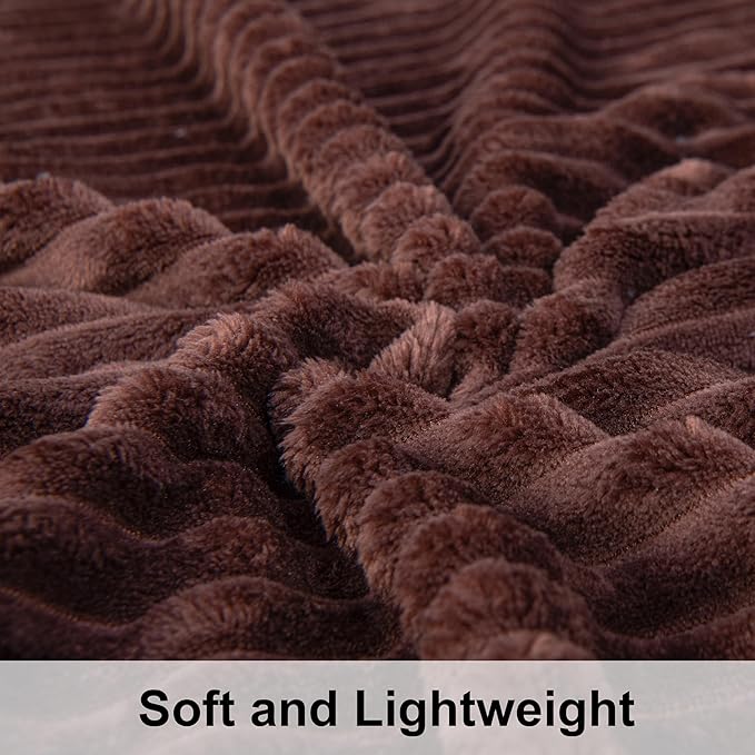 NTBAY Plush Flannel Twin Bed Blanket, 60X80 Inches Soft and Warm Lightweight - Image 3