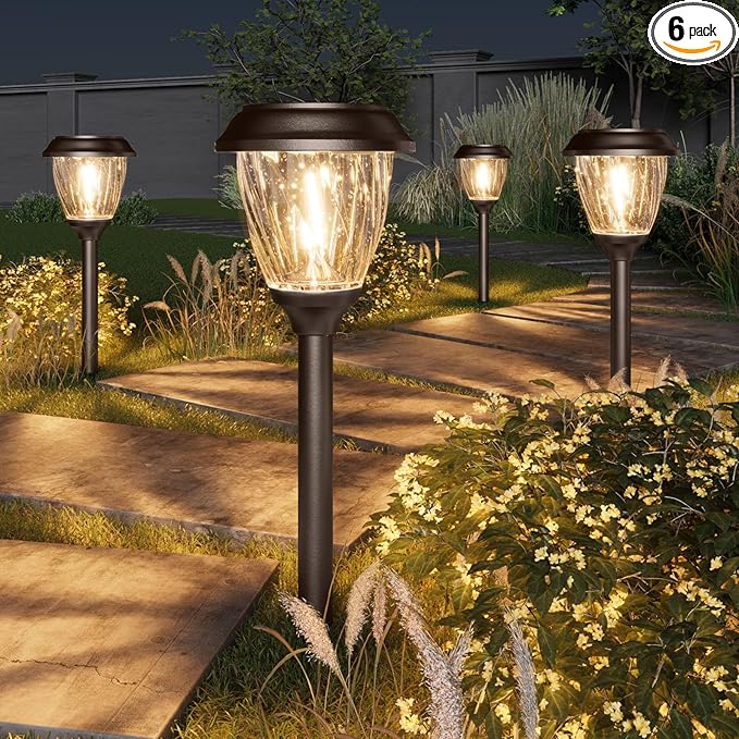 XMCOSY+ Solar Lights Pathway Outdoor by XMcosy