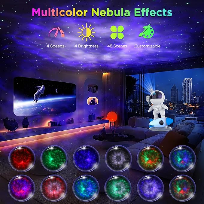 Astronaut Galaxy Projector for Bedroom, Star Projector Galaxy Light - Image 2