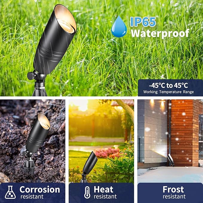 Gardenreet Black Brass Landscape Lighting Kit - Image 2