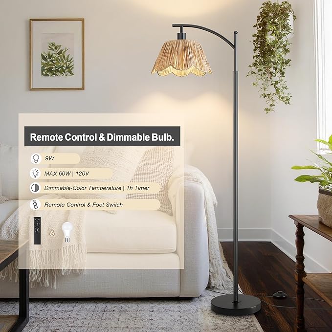 Oneach Arc Floor Lamp for Living Room - Image 7