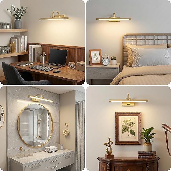 URSOLA Picture Lights for Wall, 5200mAh Battery Operated Picture Frame Light - Image 6