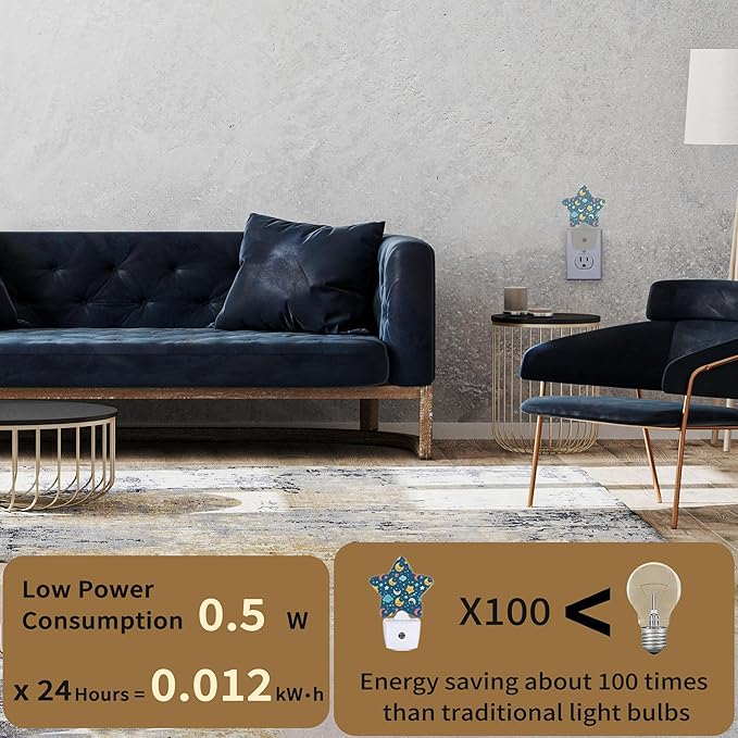Cute Moon Stars Night Lights Plug into Wall - Image 3