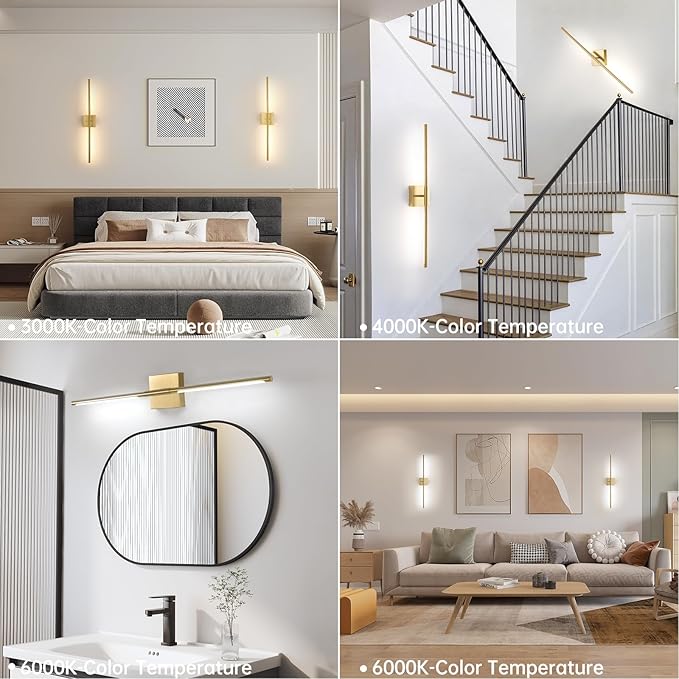 Battery Operated Wall Sconce Set of 2, 10400mAh Rechargeable Wall Sconces - Image 2