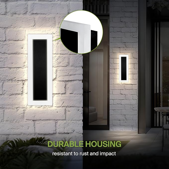 ASD LED 18" Long Wall Mount Light Fixture, Outdoor & Indoor Linear Sconce | 3CCT - Image 7