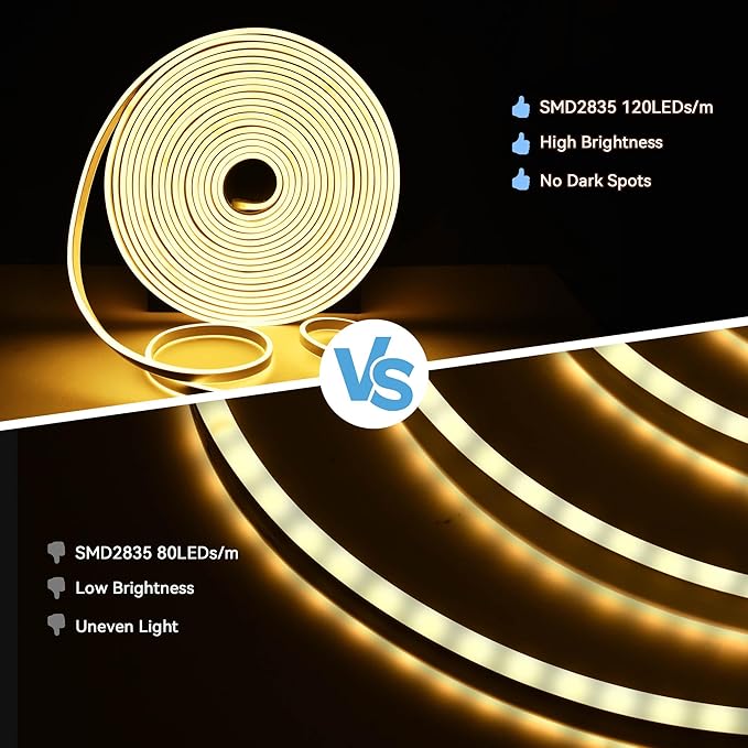 DELight 150FT Warm White Neon Rope Lights - Image 2