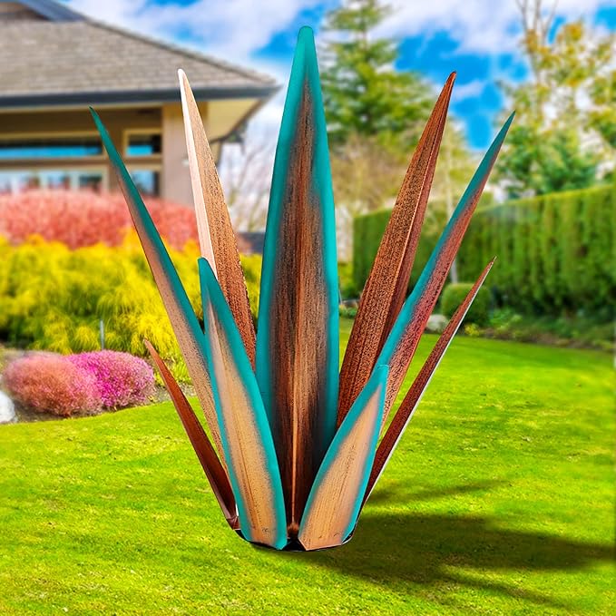 Large Tequila Rustic Sculpture, Agave Plants by KODIBO