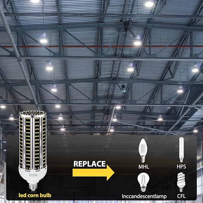 200W LED Corn Light Bulb 4 pack, Commercial Grade 30500LM DayLight 5000K - Image 4