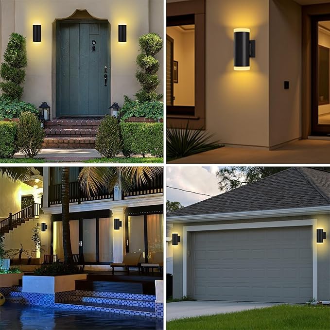 Outdoor Wall Light, ZUUKOLE Waterproof Exterior Wall Sconce, Anti-Rust Aluminum - Image 6