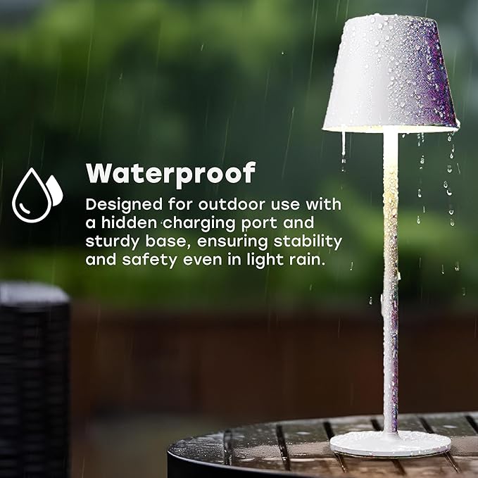 2 Pack Cordless Table Lamp, Portable LED Desk Lamp, 5200mAh Battery Operated - Image 4