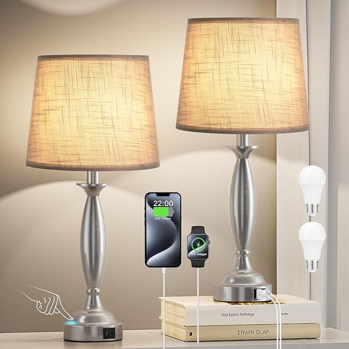 Lamps for Bedrooms Set of 2 - Image 7