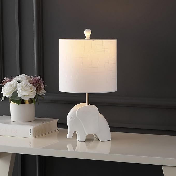 JONATHAN Y JYL1143D 17.5" Bohemian Elephant Table Lamp - Image 6