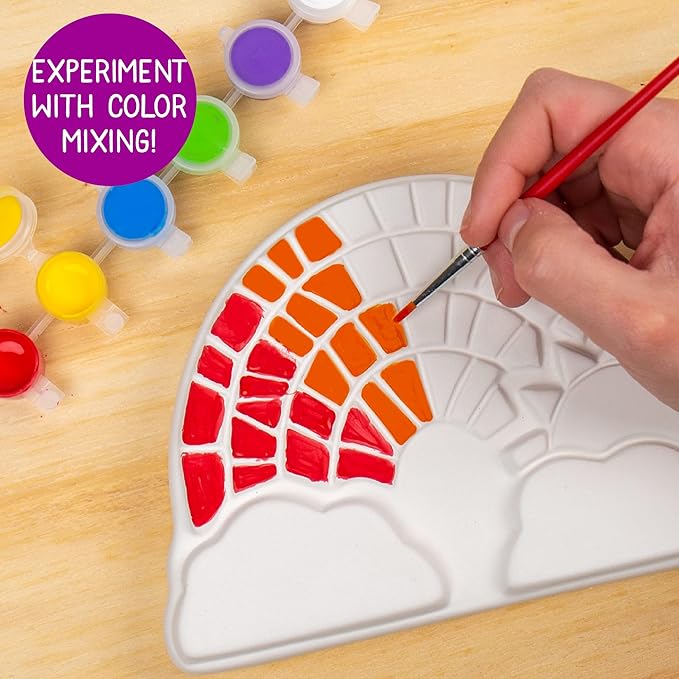 Creative Roots Paint Your Own Rainbow Stepping Stone Craft Kits - Image 4