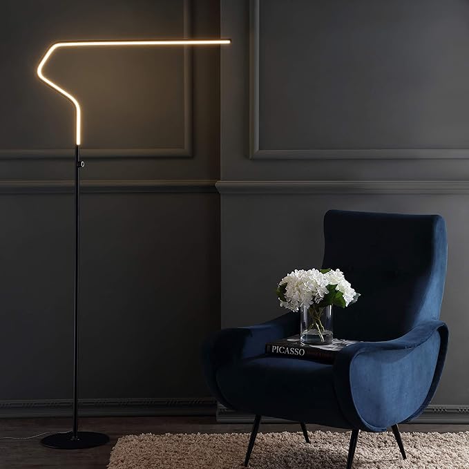 JONATHAN Y JYL7020B Julian 65.25" Integrated LED Metal Floor Lamp Minimalistic - Image 2