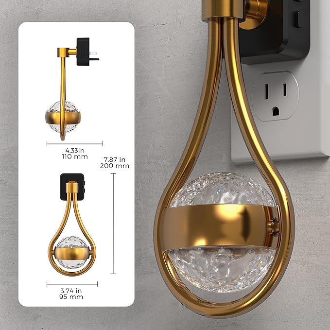 L LOHAS LED Night Lights Plug Into Wall: 2 Pack Star Projector Nightlight - Image 5