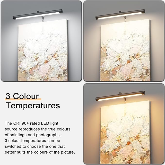 Picture Lights for Paintings Plug in, Remote Control Gallery Painting Wall - Image 7