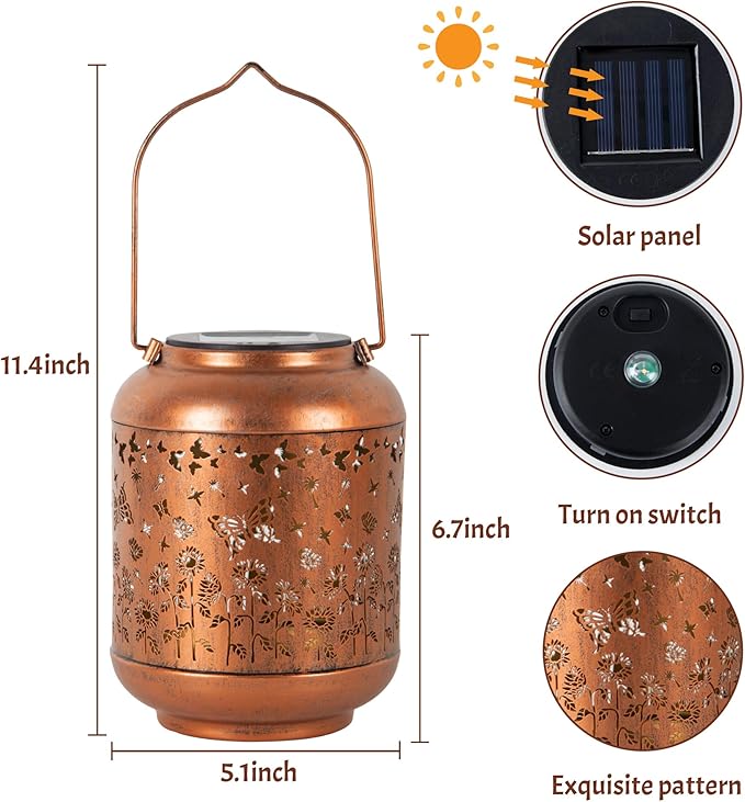 Solar Lanterns Outdoor Waterproof, Butterfly Gifts - Image 5