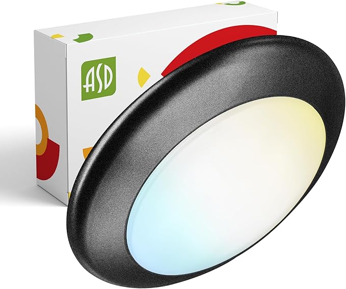 ASD 1 Pack LED Disk Lights 6 Inch, 15W 5CCT 2700K-5000K 1245LM CRI90+, Dimmable by ASDLightingCorporation