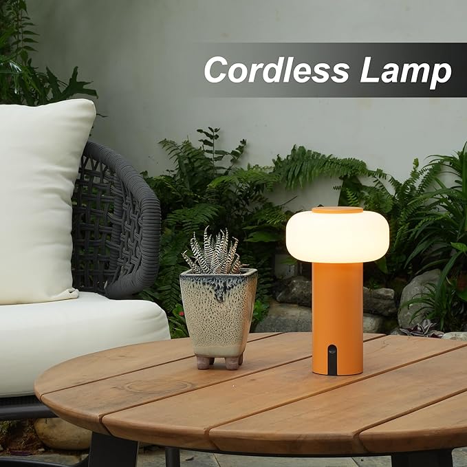 Shower Lamp Waterproof, Outdoor Cordless Table Lamp Rechargeable, Portable - Image 2
