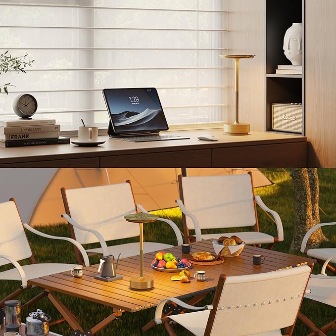 Cordless Table Lamp, LED Rechargeable Table Light - Image 5