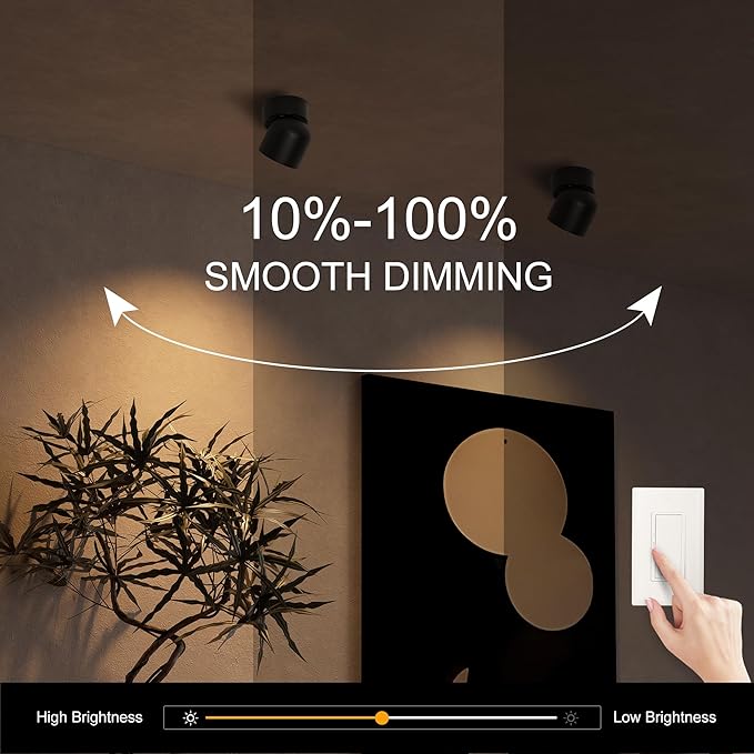 Aisilan Ceiling Spot Lights Indoor, 15W Modern LED Spotlight 350° Directional - Image 5