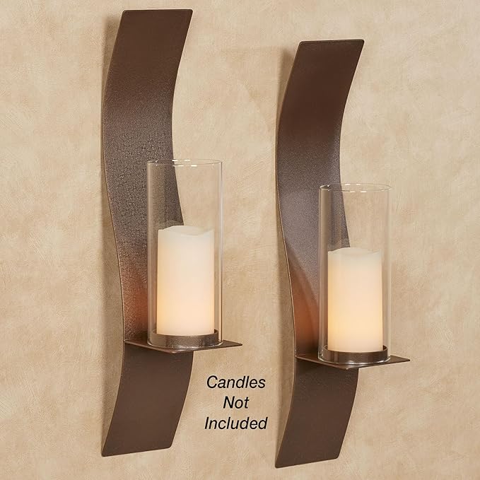 Sinuous Wall Sconce Pair Rich Bronze - Image 2