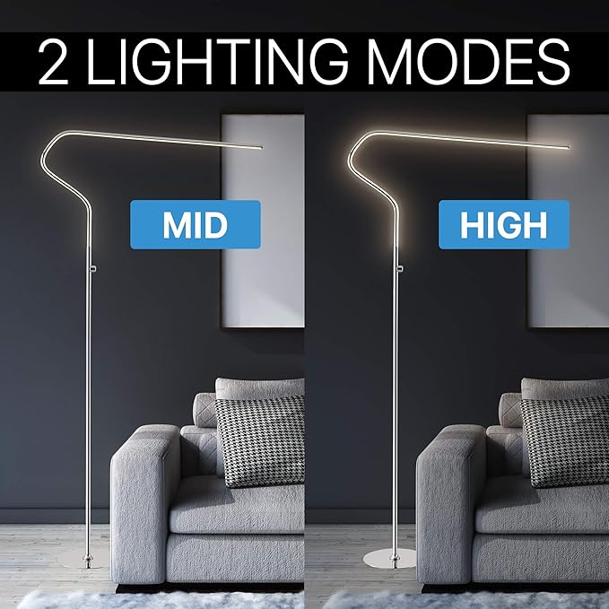 JONATHAN Y JYL7020A Julian 65.25" Integrated LED Metal Floor Lamp Minimalistic - Image 2