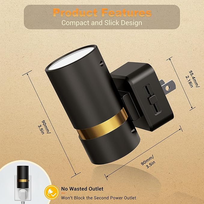 JandCase Night Lights Plug into Wall, Automatic Night Light - Image 4