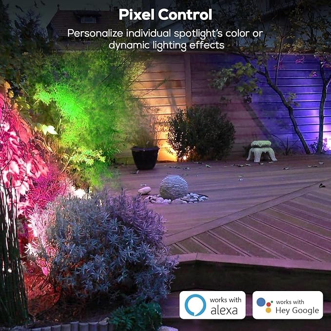 ZYAN Smart RGB Color Changing Outdoor Landscape Spot Lights, APP Control and - Image 3