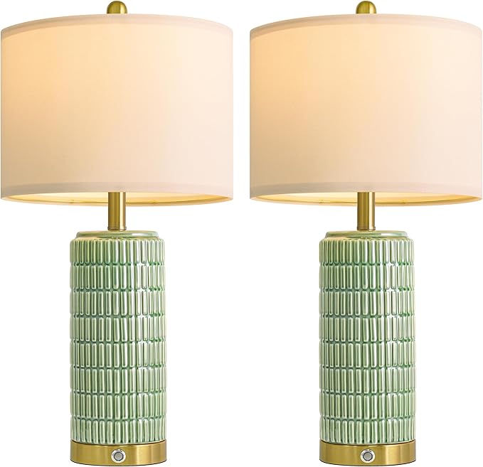 PoKat 25'' Bedside Table Lamps Set of 2 - Image 9