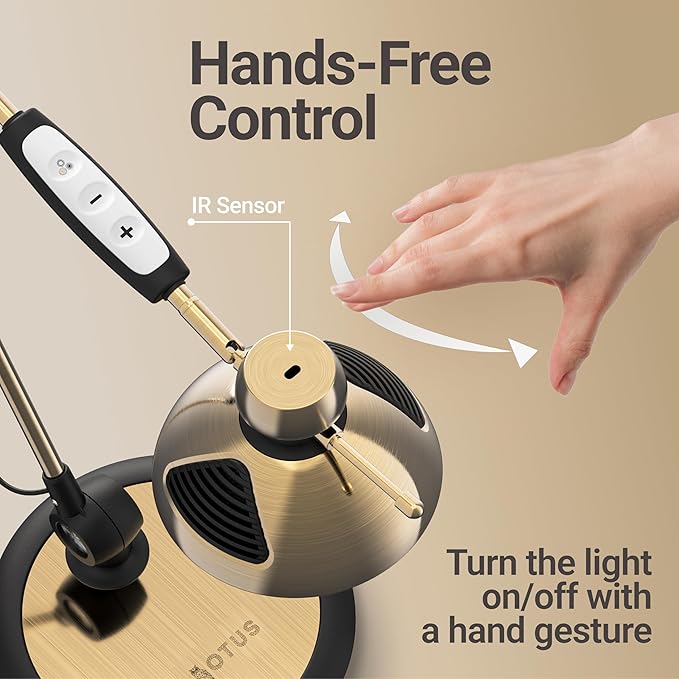 OTUS Desk Lamp for Home Office | Tall LED Architect Desk Light - Image 2
