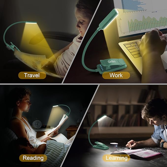 Gritin 9 LED Rechargeable Book Light - Image 7