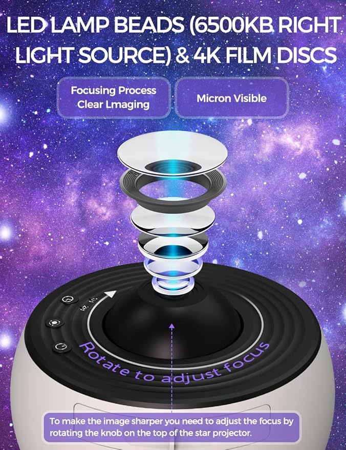 Galaxy Projector, 13 in 1 Planetarium Star Projector - Image 4