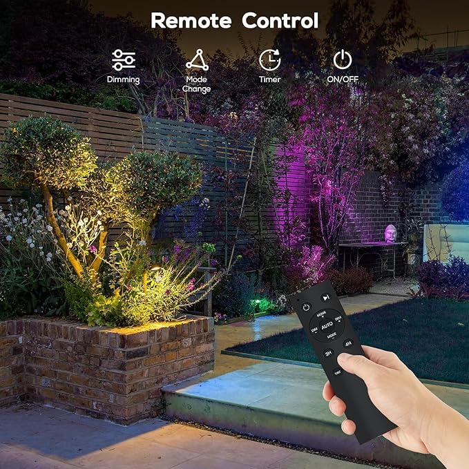 ZYAN Smart RGB Color Changing Outdoor Landscape Spot Lights, APP Control and - Image 7