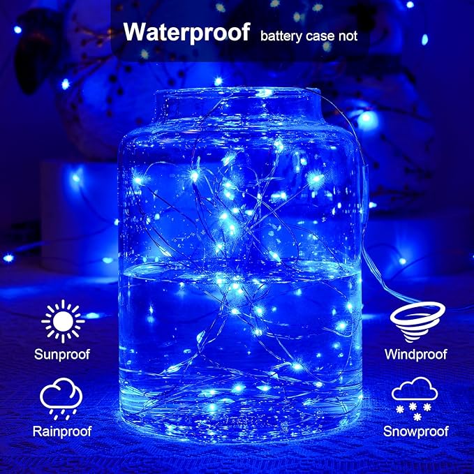 2 Pack 16.4ft Battery Operated String Lights - Image 6
