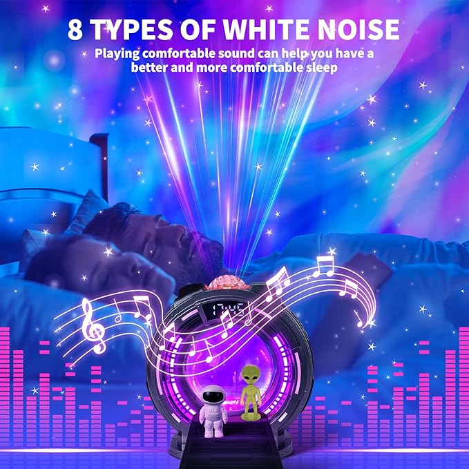 Star Projector Light with Bluetooth Speaker, Plasma Balls Galaxy Starry - Image 7