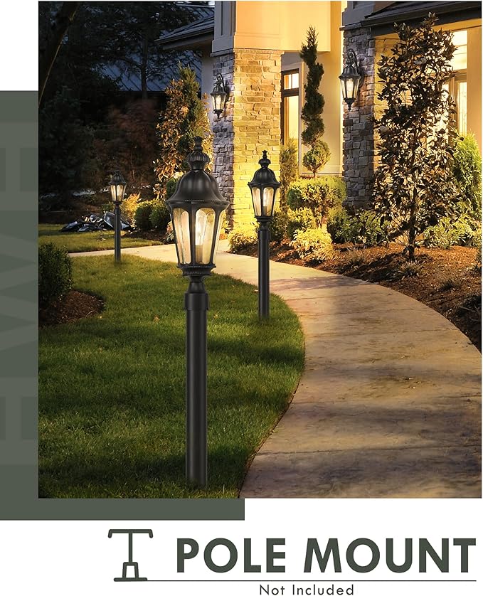 HWH Outdoor Post Lights Lamp Post Light Fixture, Exterior Column Pillar Lights - Image 5