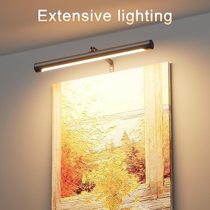 Picture Lights for Paintings Plug in, Remote Control Gallery Painting Wall - Image 2