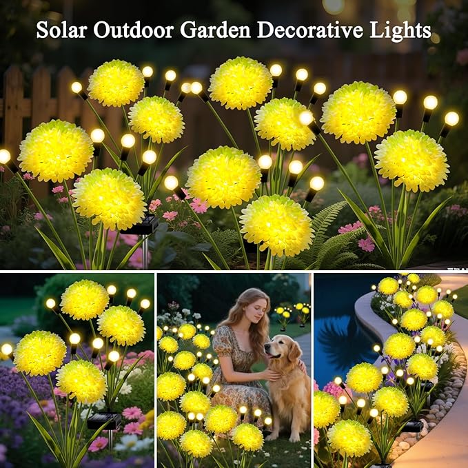 Solar Lights Outdoor Waterproof, 8 Pack Solar Firefly Swaying Lights - Image 6