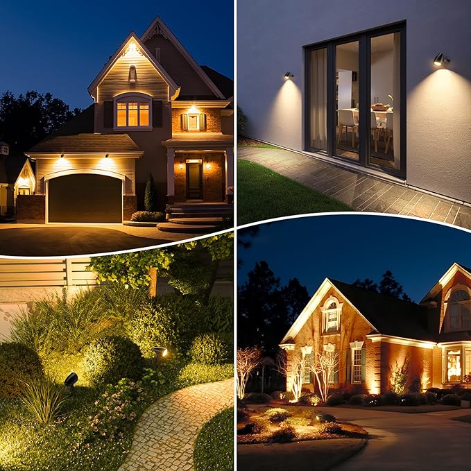 ZZXX 20W Low Voltage Landscape Lights Garden Pathway Lights Super Warm White - Image 7