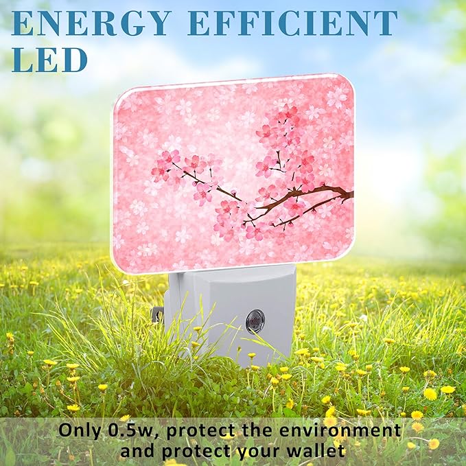 Blooming Cherry Blossoms Night Light Plug into Wall, Cherry Blossoms Night Light - Image 6