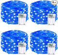 4 Pack 20FT 60LED Christmas Battery Operated Fairy Lights by BOSSERN